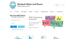 Desktop Screenshot of burbankwaterandpower.com