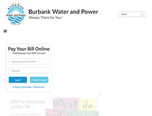 Tablet Screenshot of burbankwaterandpower.com